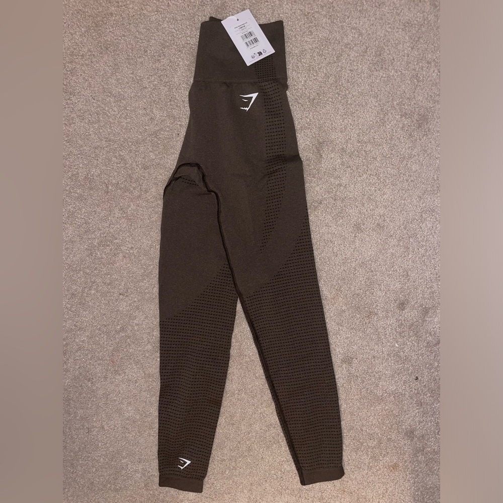 Brown Gym Shark Leggings